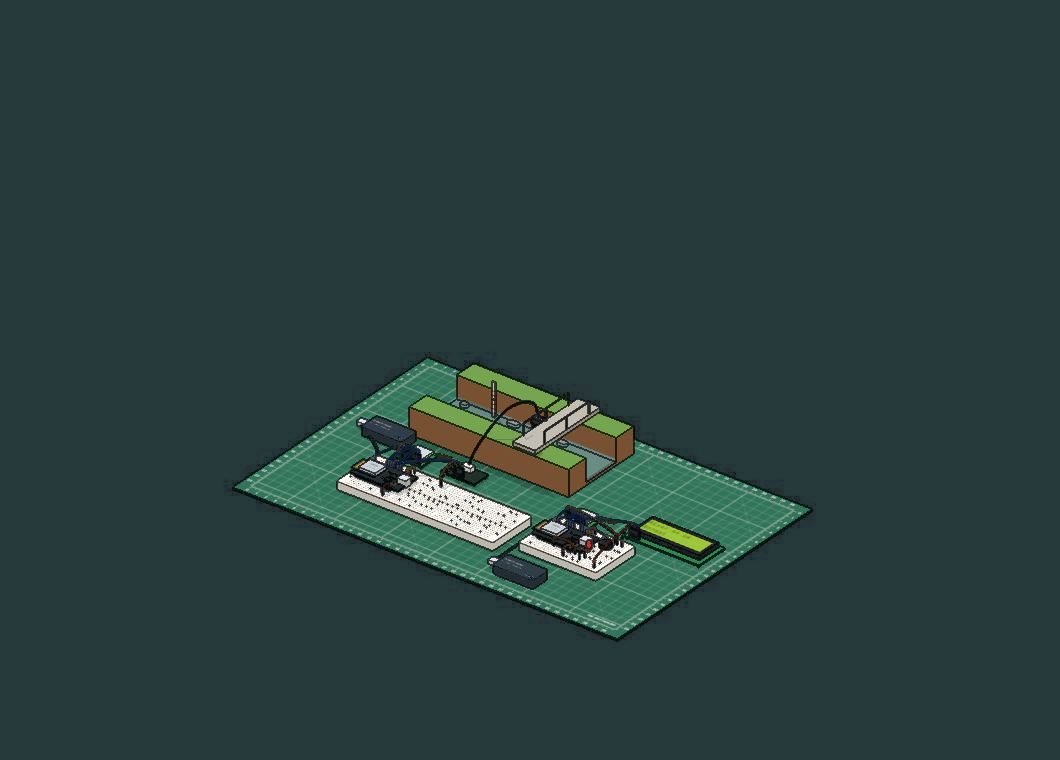 The Long-range radio between villages (LoRa) bench