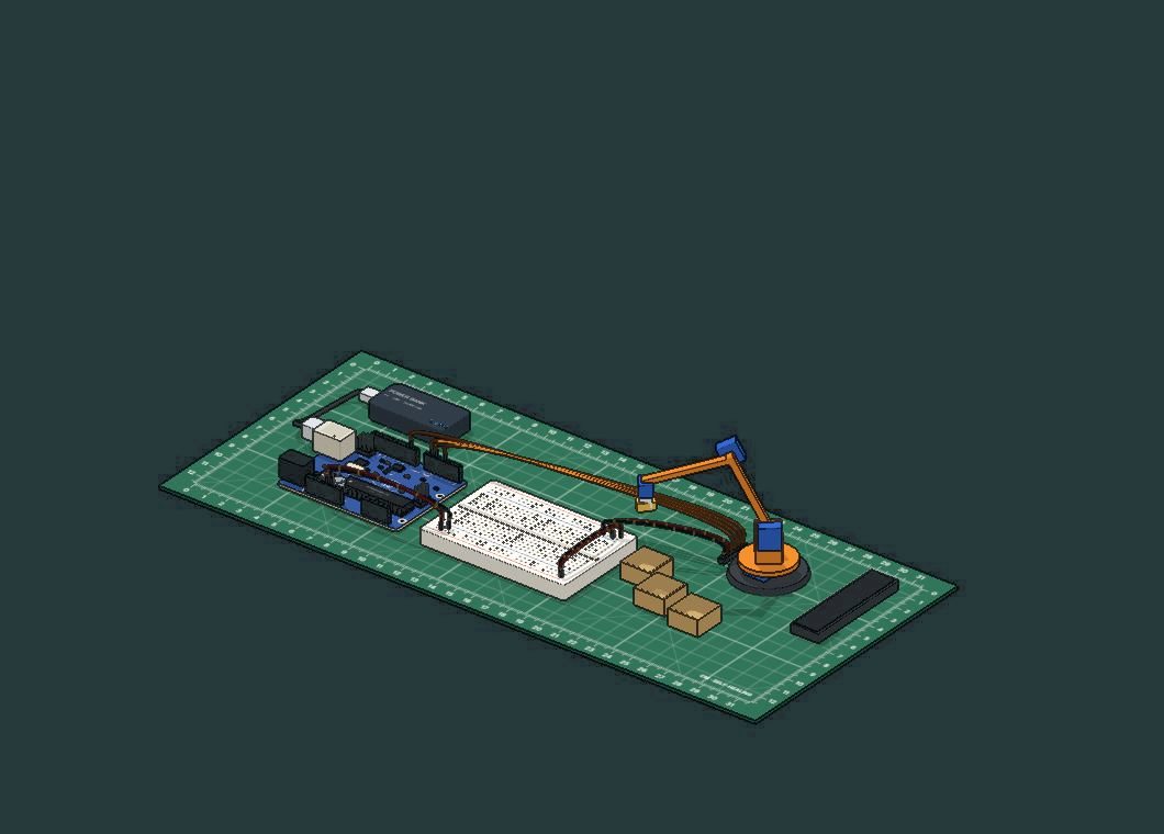 The Robotic arm: pick and place bench